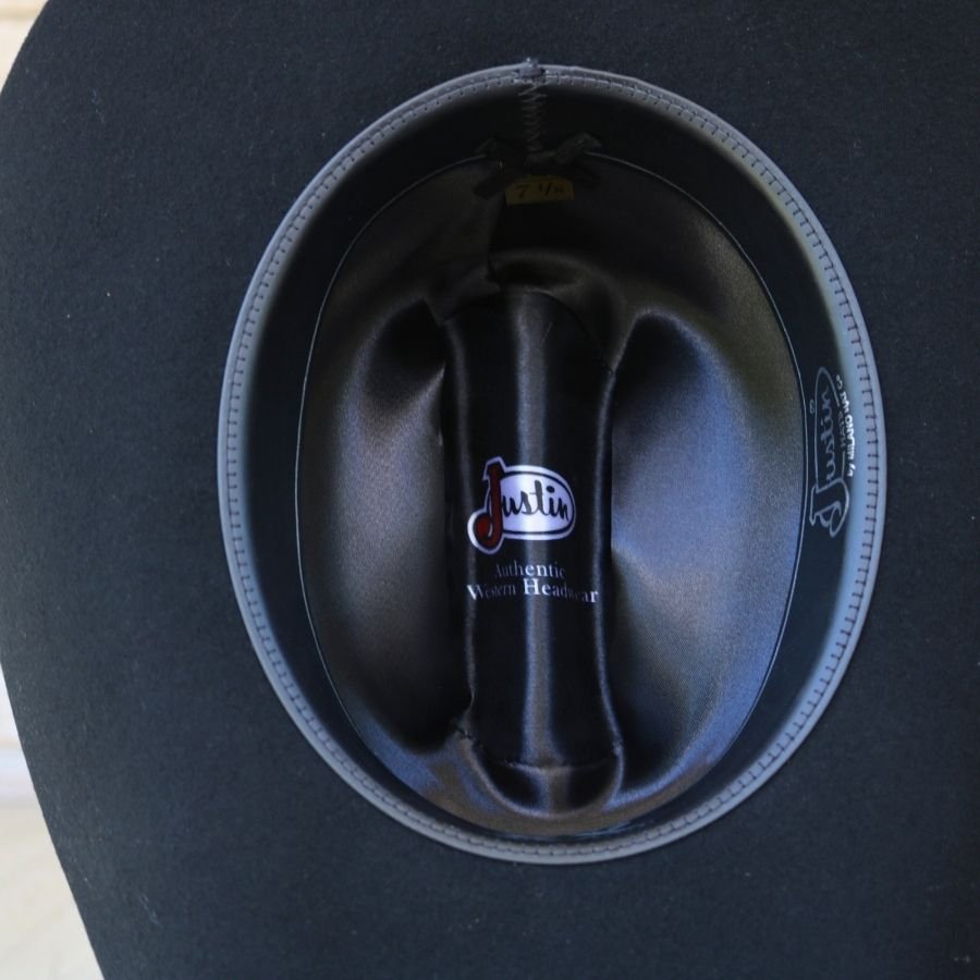 Justin 2X Black Wool Cowboy Hat - Knoxville