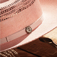 Stetson Redwood Apricot Straw Fedora Hat