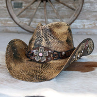 Stampede Women's Straw Western Hat - The Bittersweet