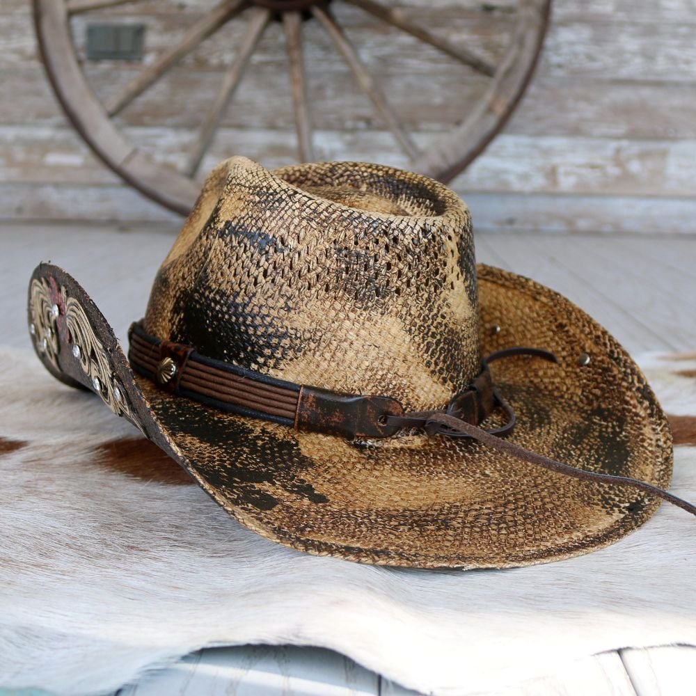 Stampede Women's Straw Western Hat - The Bittersweet