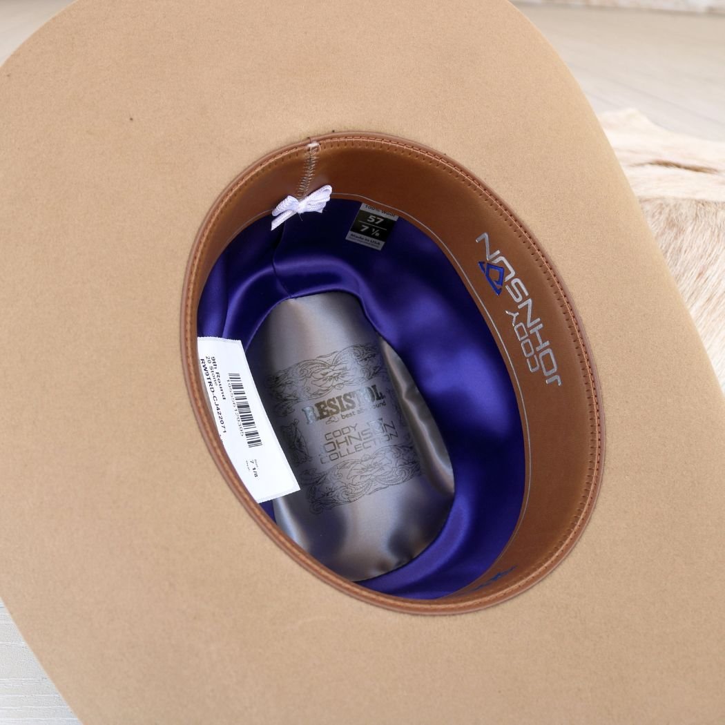 Resistol Cody Johnson 9th Round 3x Stone Wool Cowboy Hat