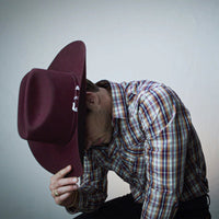 Bailey 4X Burgundy Fur Felt Cowboy Hat