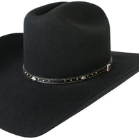 Justin 2X Black Wool Cowboy Hat - Knoxville