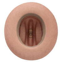 Stetson Redwood Apricot Straw Fedora Hat