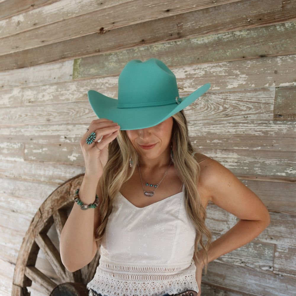 Bailey 4X Turquoise Fur Felt Cowboy Hat