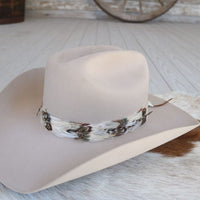 Western Feather Hat Band - Willow