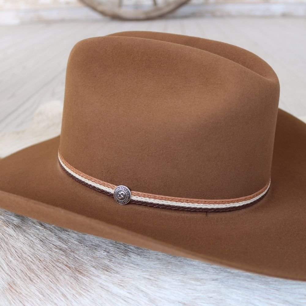 Stetson 6X Chestnut Felt Cowboy Hat - Hobbs