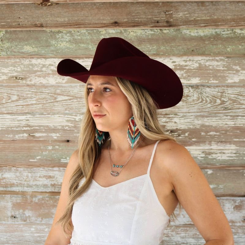 Bailey 4X Burgundy Fur Felt Cowboy Hat – Willow Lane Hat