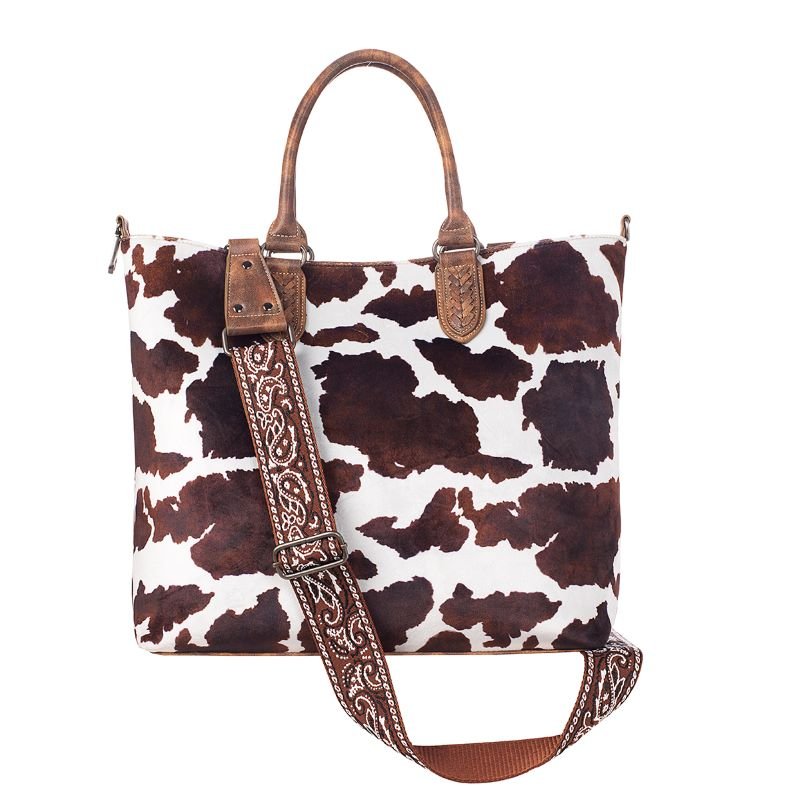 Ariat Leopard Tan Tooled Tote