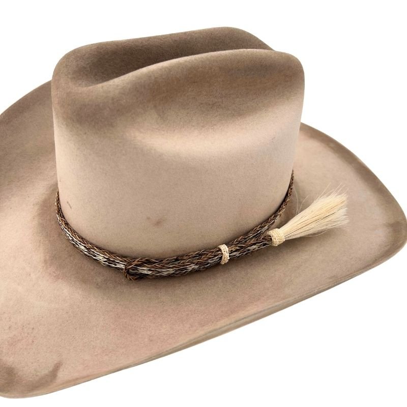 Horsehair Five Strand Single Tassel Cowboy Hat Band