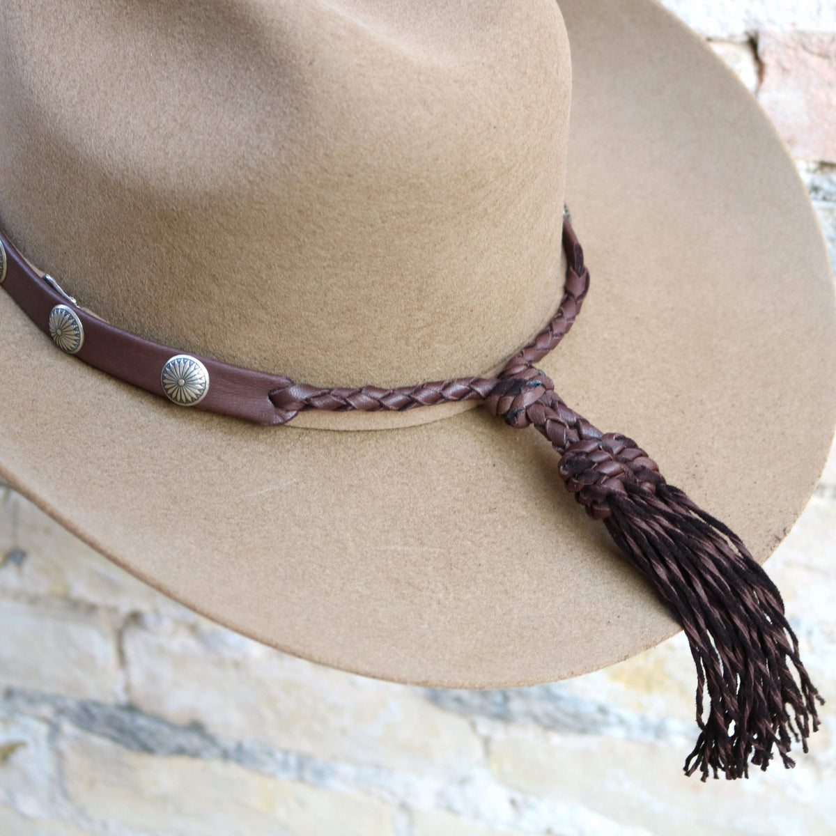 Handcrafted Deerskin Leather Hat Band