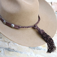 Handcrafted Deerskin Leather Hat Band