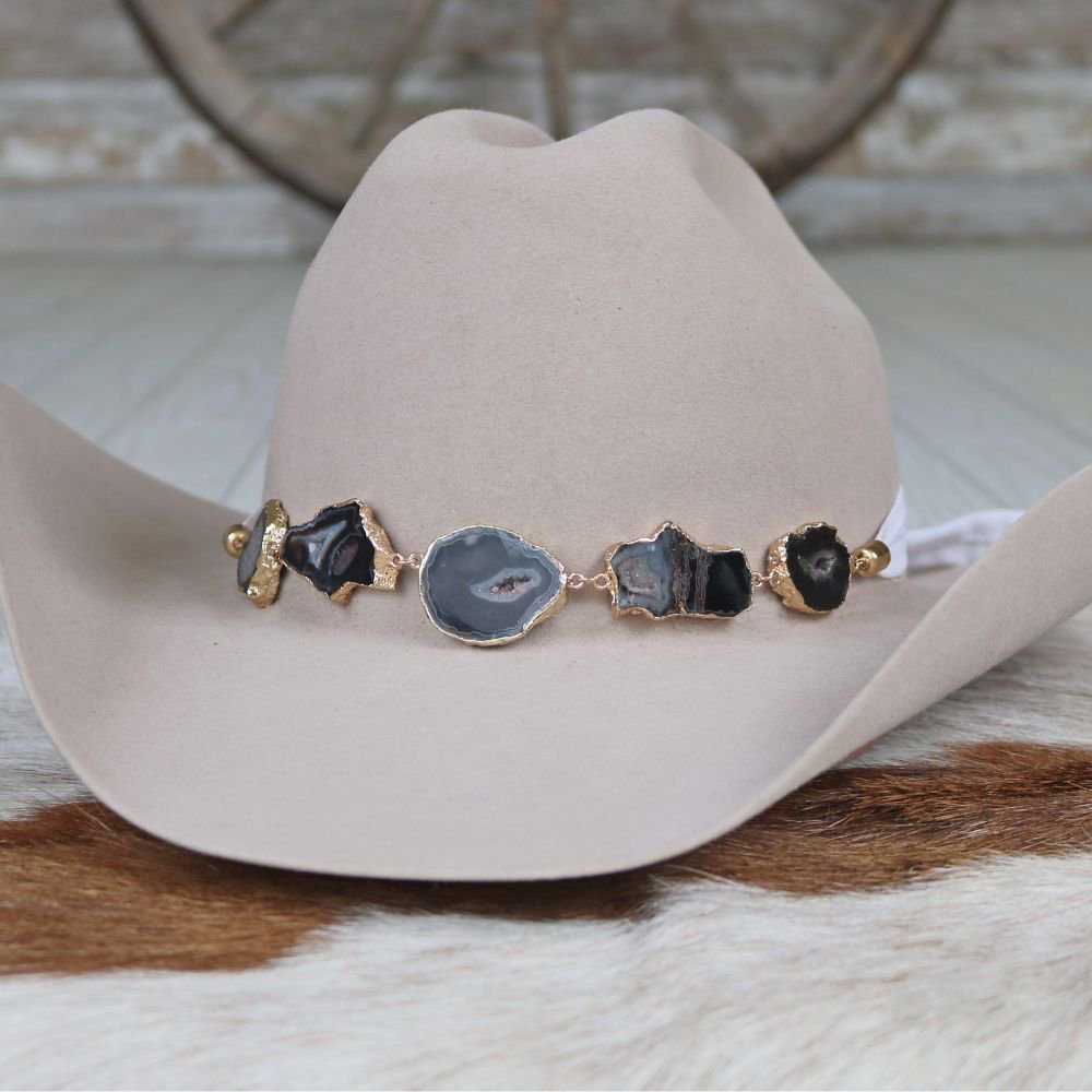 Agate Geode Slice Hat Band – Reece