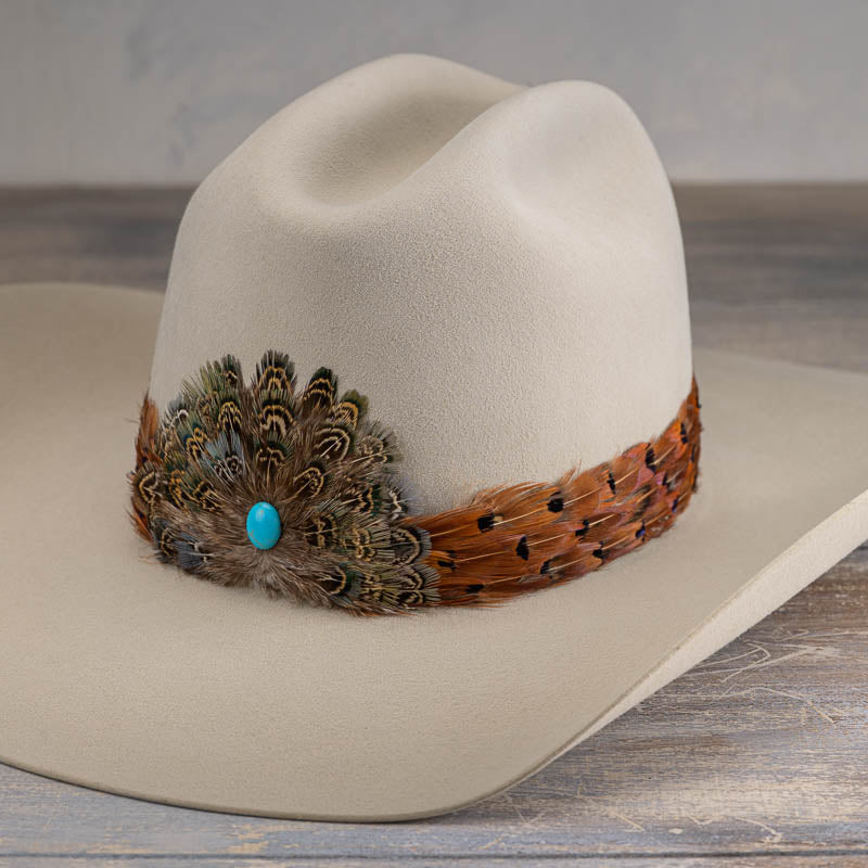 Western Feather Hat Band - Stellar