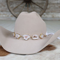 Agate Geode Slice Hat Band – Savannah