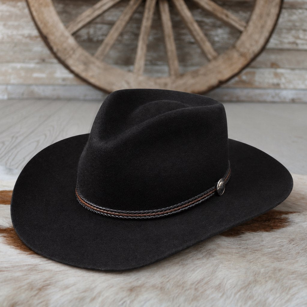 Stetson Black Wool Woodrow Hat