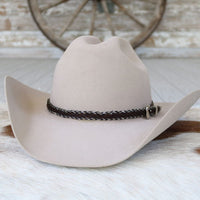 Horsehair 5 Strand Braided Buckle Hat Band - Roughstock