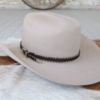 Horsehair 5 Strand Braided Buckle Hat Band - Roughstock
