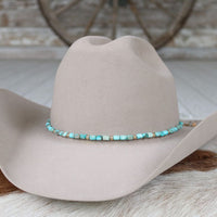 Chunky Turquoise Stone Hat Band - Ellis