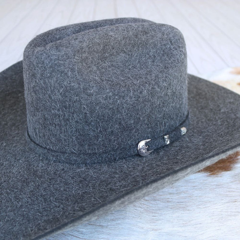 Resistol Midnight Mix 6X Grey Cowboy Hat Fur Felt Made in  display picture 3