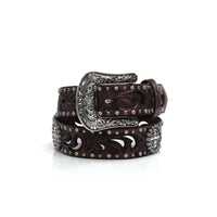 ARIAT Women's Scroll Cutout Concho Nail Belt