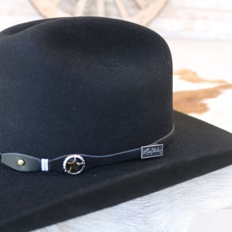 Larry Mahan 3X Oplin Black Wool Cowboy Hat