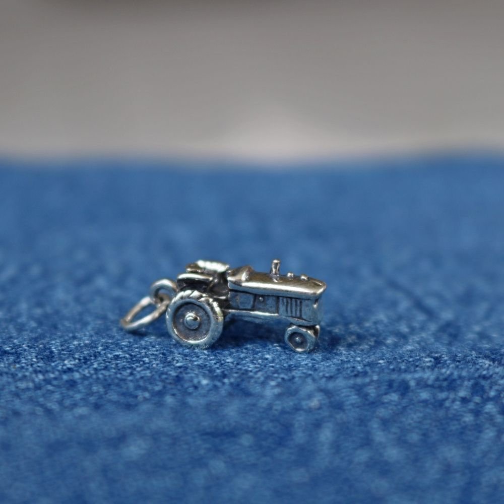 Tractor Charm Sterling Silver