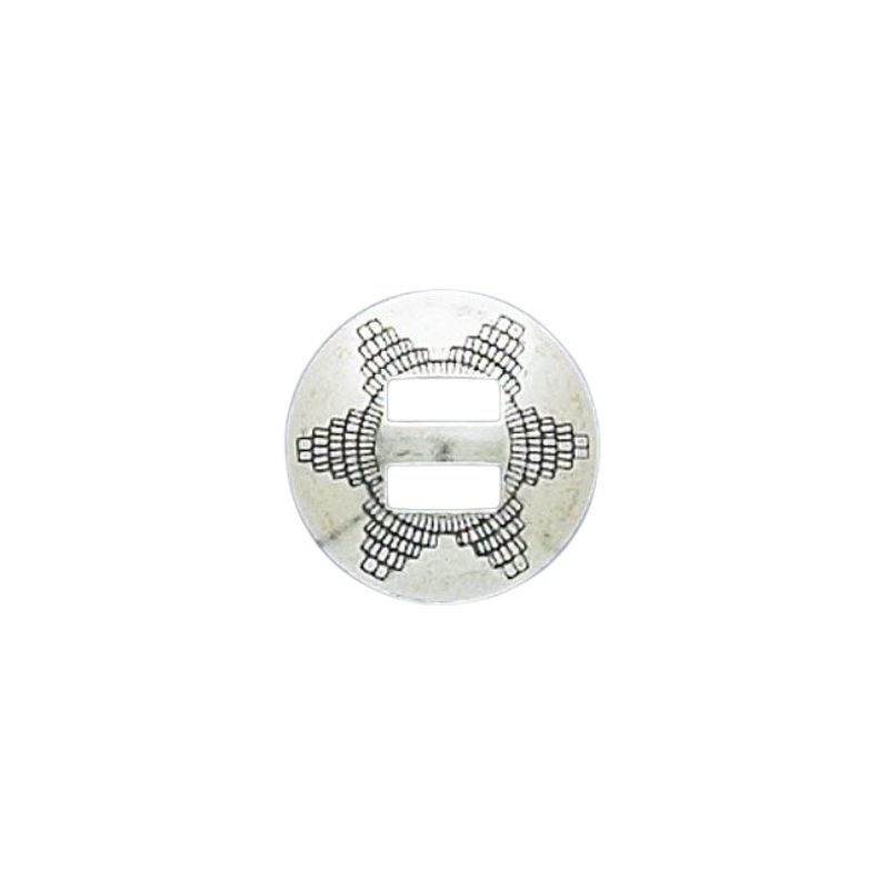 3/4" Sterling Silver Slotted Concho