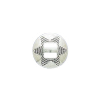 3/4" Sterling Silver Slotted Concho