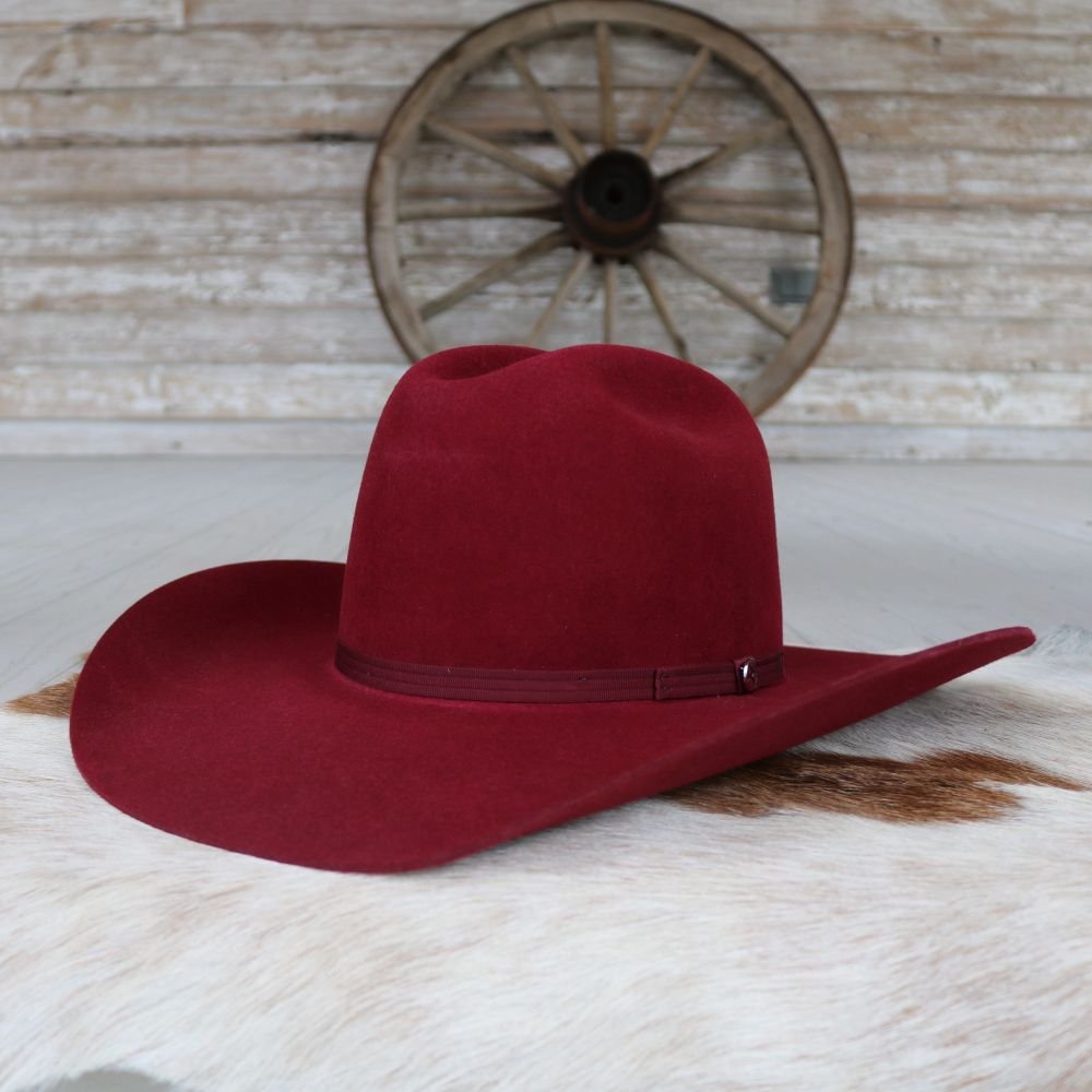 Resistol 4X Red Wool Cowboy Hat - Boquillas – Willow Lane  display picture 1