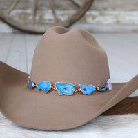 Geode Slice Blue Hat Band – Sutton