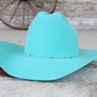 14K Gold Plated Star Chain Hat Band