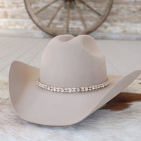 Rose Gold Rhinestone Bling Hat Band - The Kate