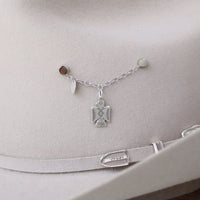 Sterling silver Thunderbird charm pendant on a thin chain