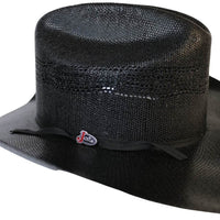Justin Straw Cowboy Hat - 20X Cutter Black