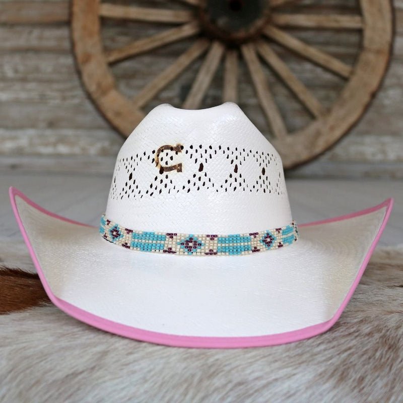Charlie 1 Horse Gracie Jr. Girls Straw Cowboy Hat