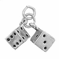 Dice Charm Sterling Silver