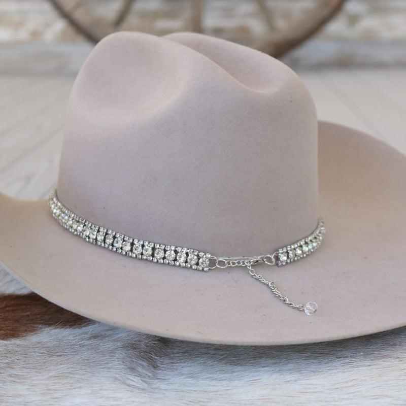 Rhinestone Bling Hat Band - The Monroe – Willow Lane Hat Co display picture 1