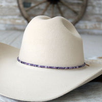 Lilac Purple Stone Hat Band