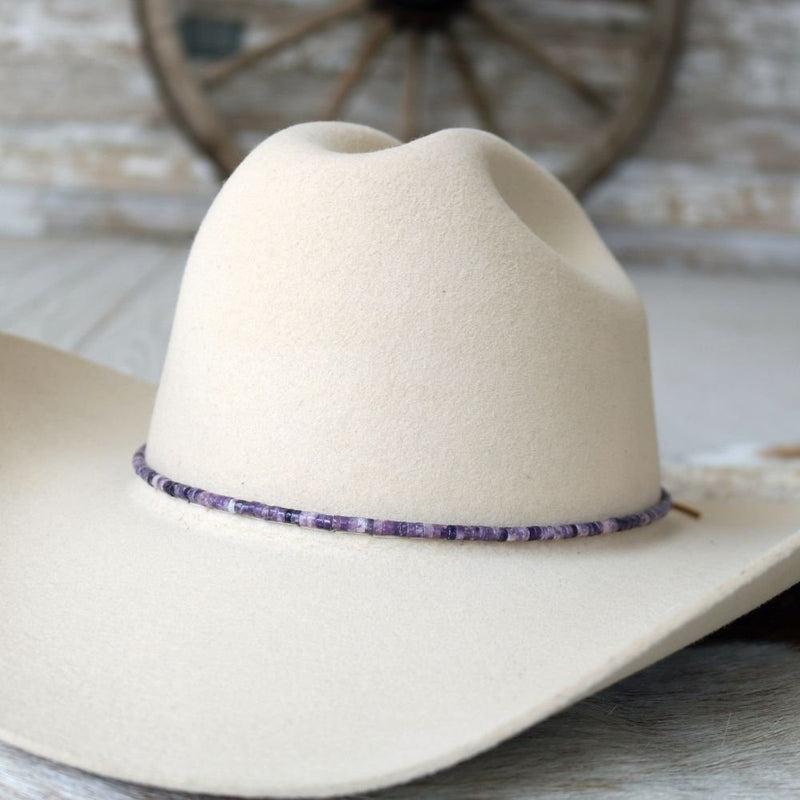 Lilac Purple Stone Hat Band