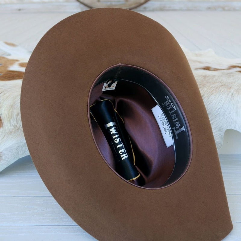 Twister 2X Pecan Wool Cowboy Hat