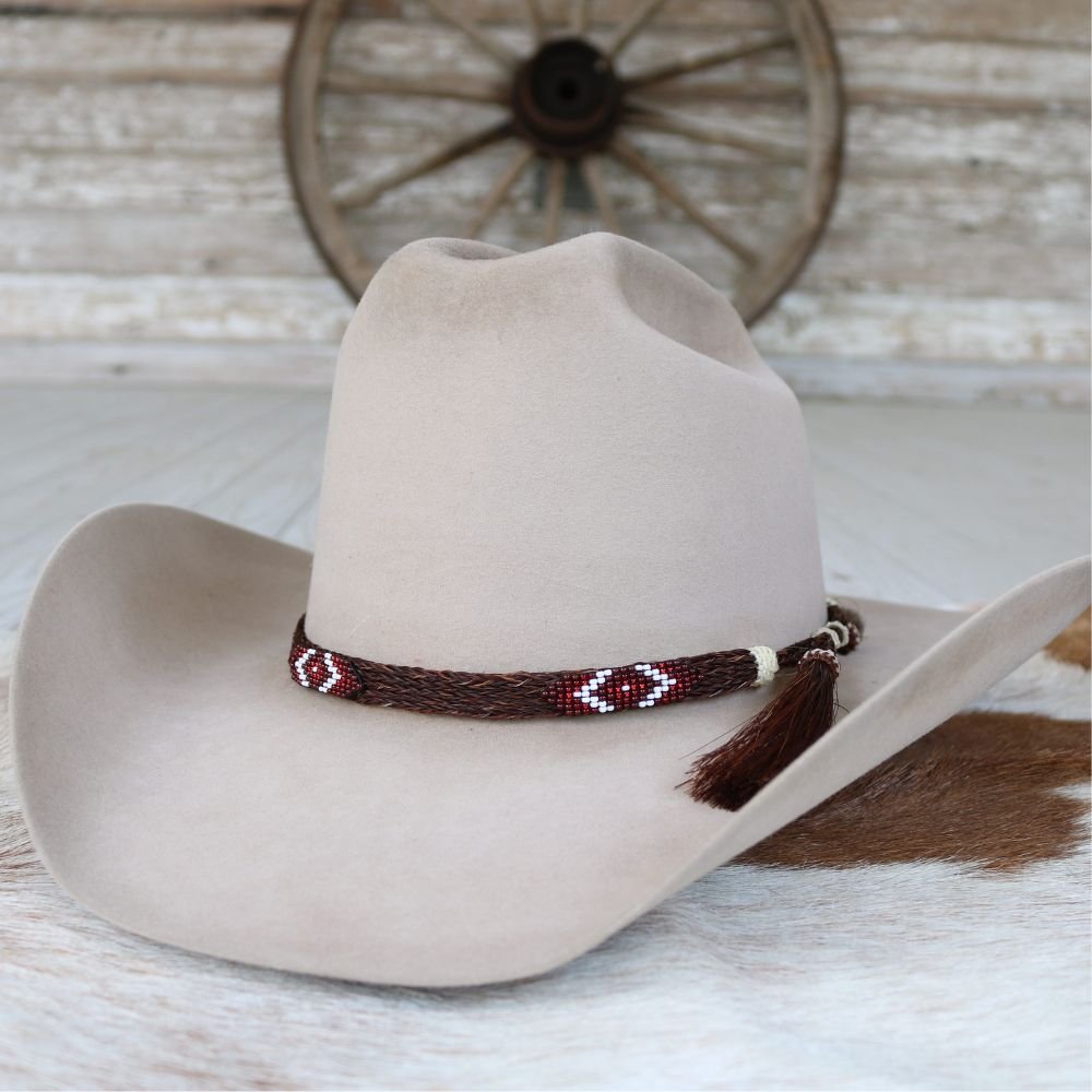 Genuine Horsehair 5 Strand Braided Hat Band with Double  display picture 2