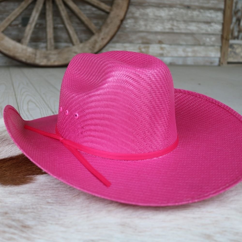 Twister Pink Straw Girls Cowboy Hat Youth