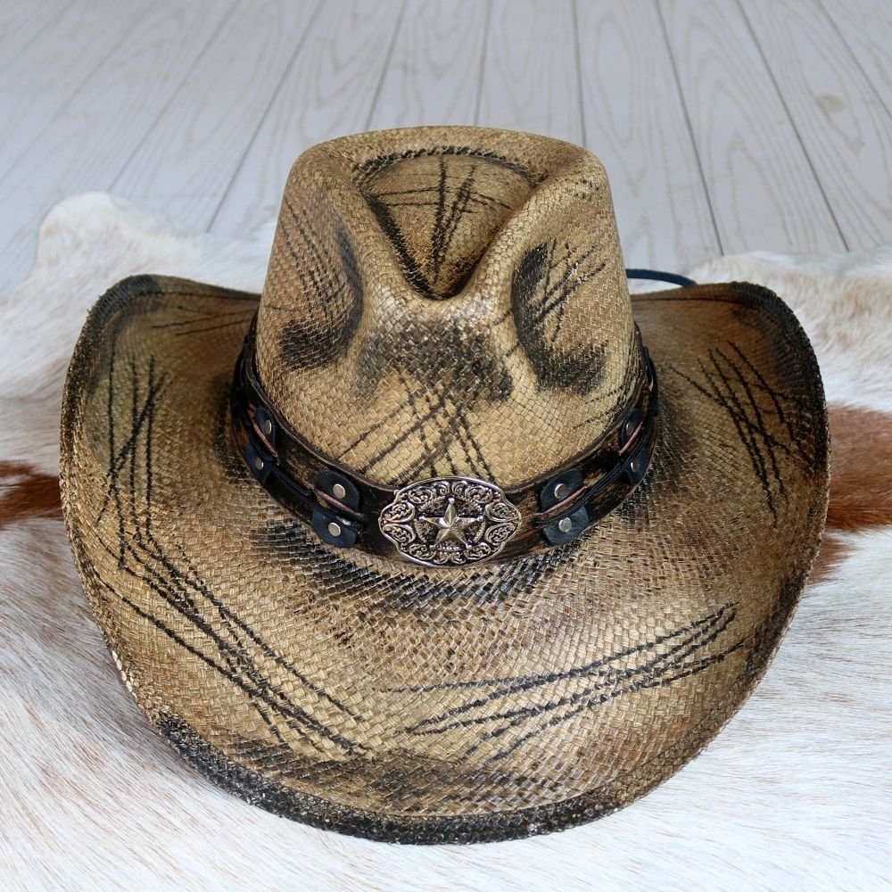 Stampede Men's Distressed Cowboy Hat - The Slashed