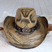 Stampede Men's Distressed Cowboy Hat - The Slashed