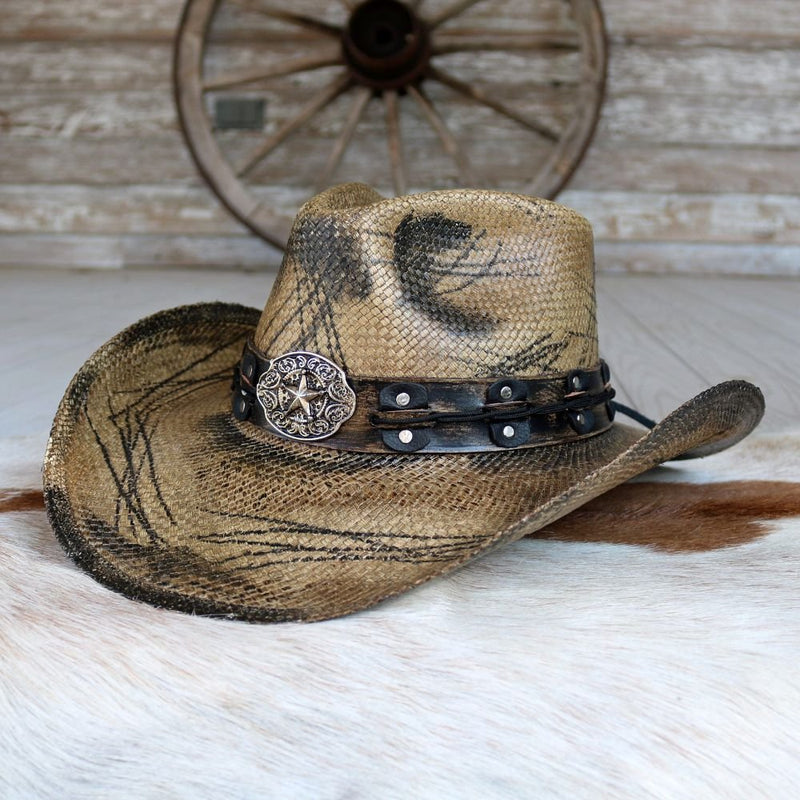 Stampede Men's Distressed Cowboy Hat - The Slashed