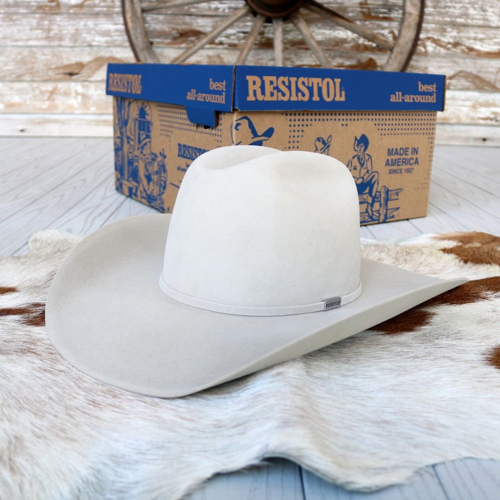 Resistol Five Star 5X Silverbelly Fur Felt Cowboy Hat