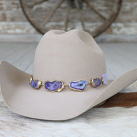 Geode Slice Purple Hat Band – Winnie