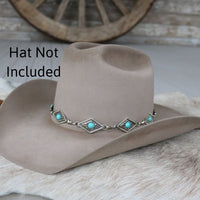 Diamond Concho Hat Band