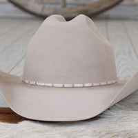 White Jade Stone Hat Band - Halo